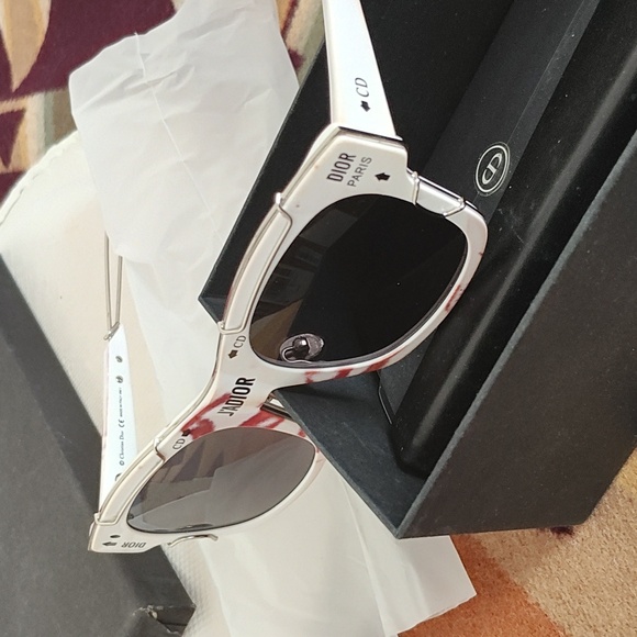 J ADior Sunglasses D8K2K rare candy cane misprint Brand New Made In Italy - Picture 9 of 9